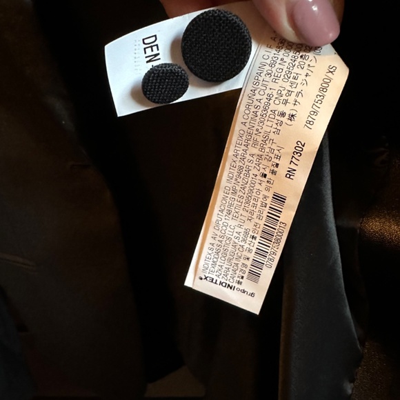 Zara Blazer with faux Leather Collar - Picture 6 of 6